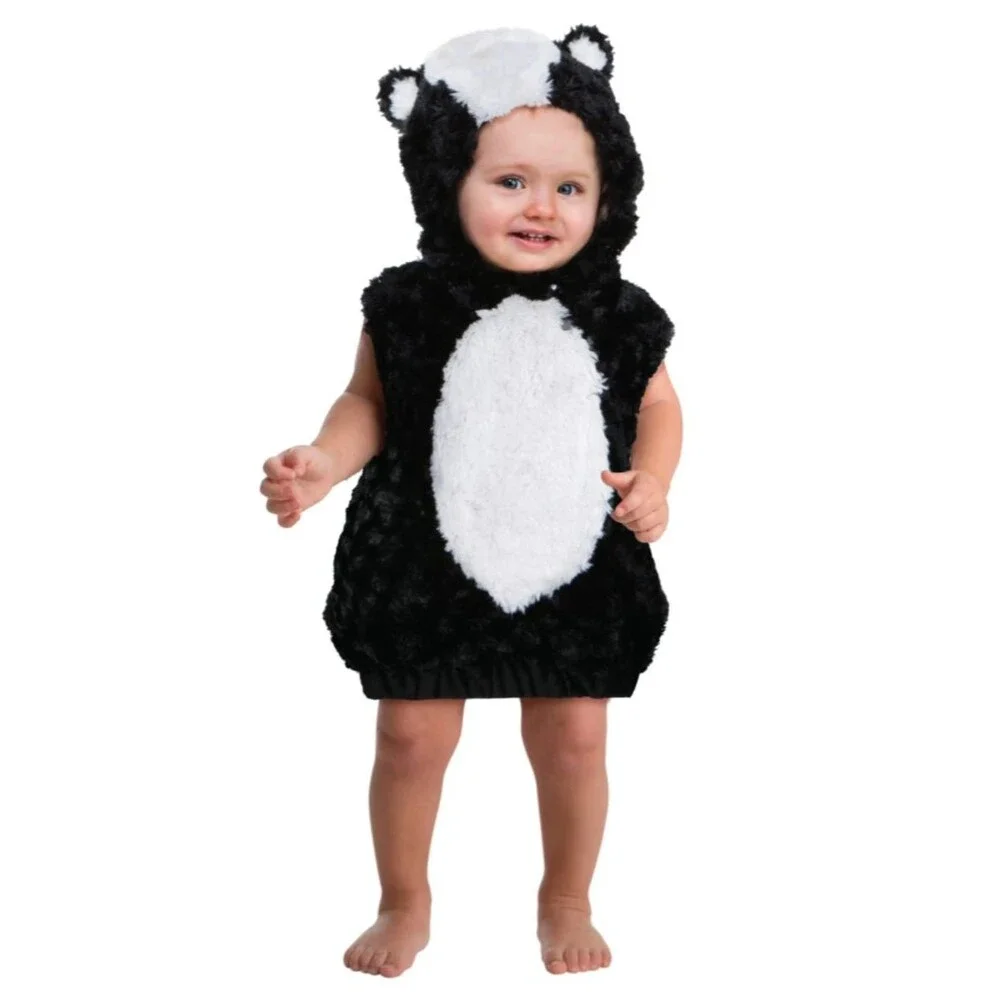 Adorable Soft Skunk Halloween Costume infants size 6-12 mo. by 